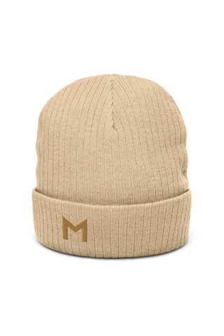 Ribbed knit beanie