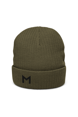 Ribbed knit beanie