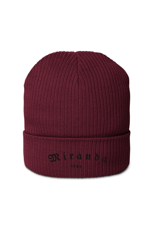 Organic ribbed beanie