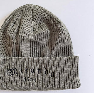 Organic ribbed beanie
