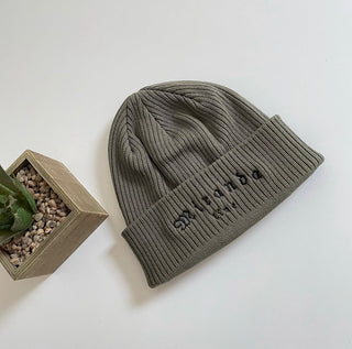 Organic ribbed beanie