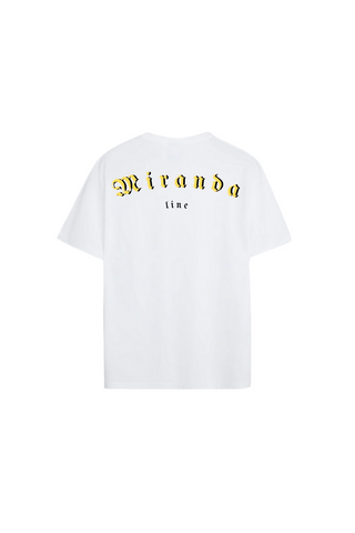 T-shirt Miranda Blanc / Jaune