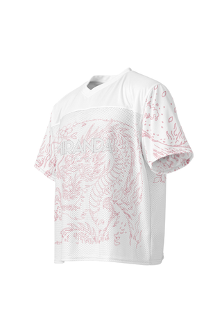 White Mesh Boxy Dragon Jersey