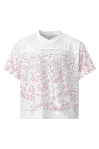 White Mesh Boxy Dragon Jersey